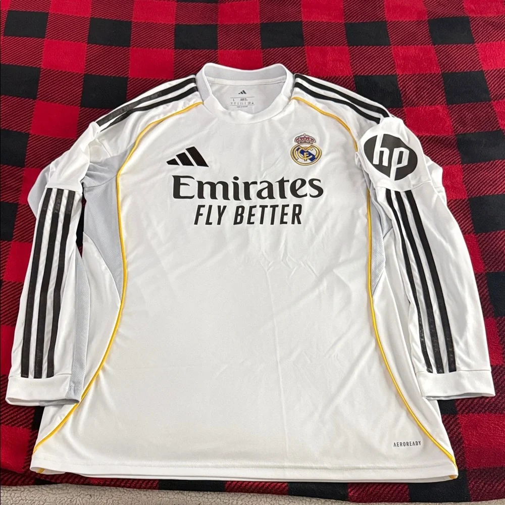 adidas | Shirts | Real Madrid 22526 Adidas Long Sleeve Home Jersey ...